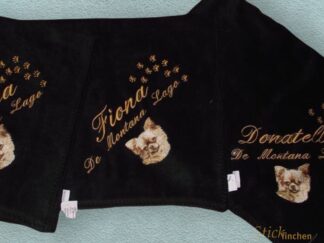 Hundedecke Kuscheldecke für Hunde mit Namen und Motiv bestickt personalisiert in verschiedenen Grössen