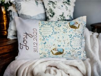 Babykissen "schlafende Fee" personalisiert