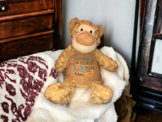 Kuscheltier Teddy braun personalisiert