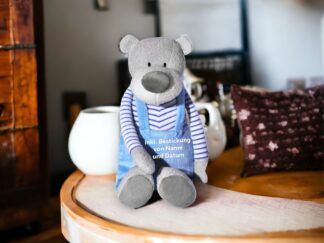 Plüschtier Kuscheltier blau Bär mit Namen