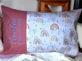 Babykissen "Regenbogen" personalisiert