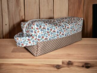 Kulturtasche eckig XL Blumen