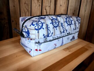 Kulturtasche eckig XL maritim Nordsee