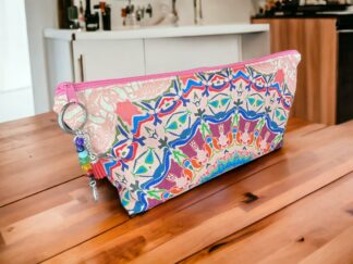 Kulturtasche XXL Mandala Kosmetiktasche rosa