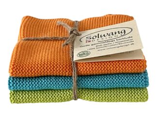 Solwang Wischtücher orange/Türkis/lime