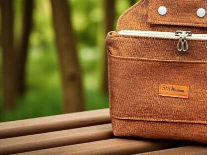 Gürteltasche Hüfttasche Pflegetasche braun – Bild 5