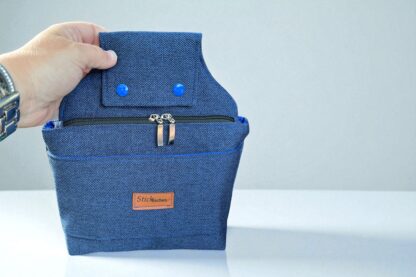 Gürteltasche Hüfttasche Pflegetasche blau – Bild 4