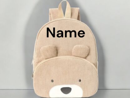 Kinderrucksack im Teddydesign mit Namen bestickt von Stickfinchen