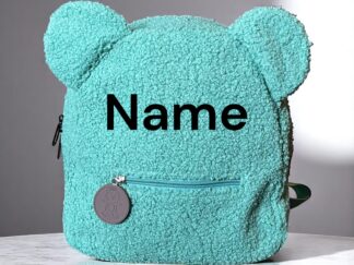Kinderrucksack in mint mit Namen bestickt