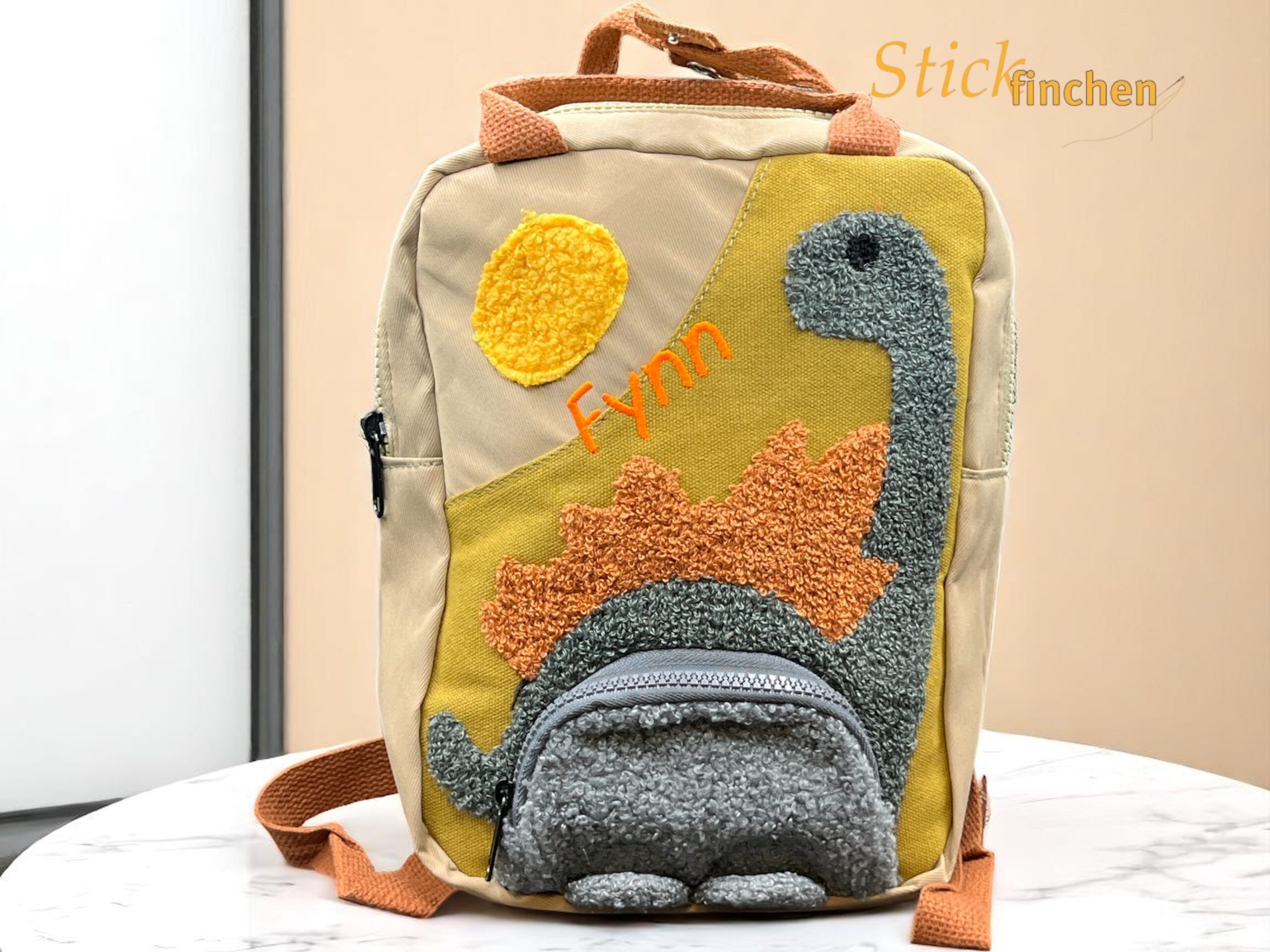 Kinderrucksack Rucksack Dino personalisiert – Bild 8