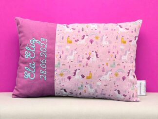 Babykissen "Einhorn" personalisiert