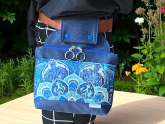 Gürteltasche Hüfttasche Pflegetasche Gassitasche Mandala blau