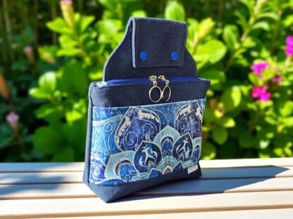 Gürteltasche Hüfttasche Pflegetasche Gassitasche Mandala blau