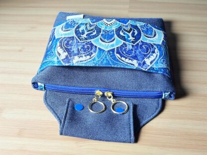 Gürteltasche Hüfttasche Pflegetasche Gassitasche Mandala blau