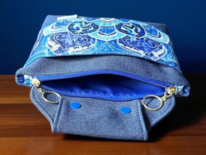 Gürteltasche Hüfttasche Pflegetasche Gassitasche Mandala blau