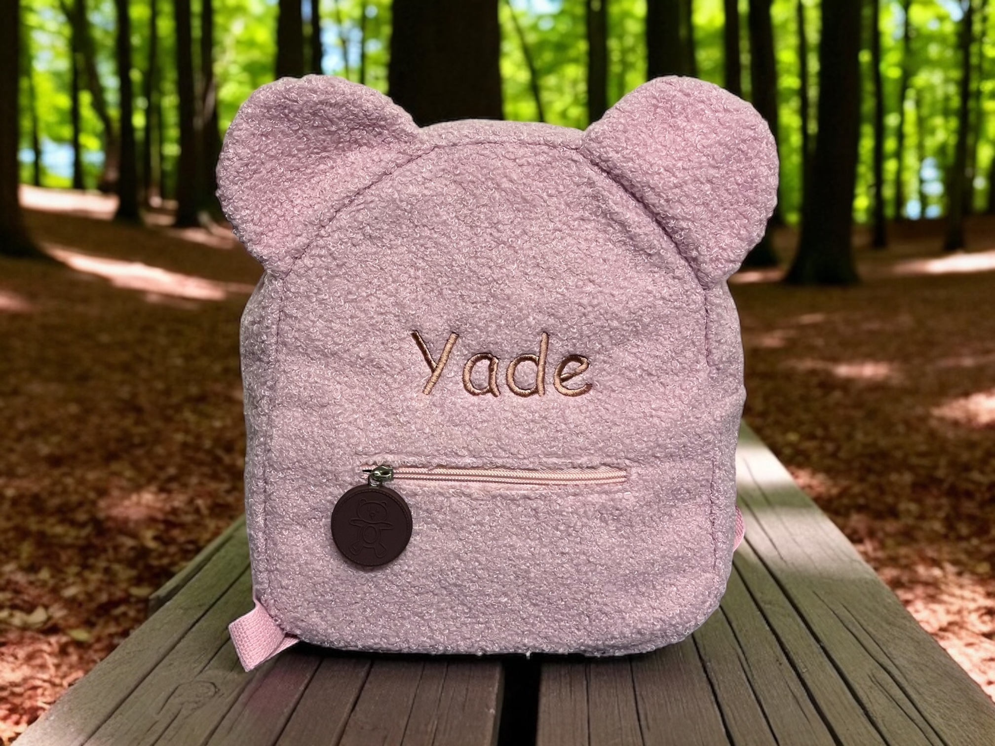 Kinderrucksack Teddy hellrosa