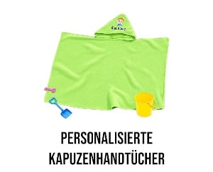 personalisierte Kapuzenhandtücher