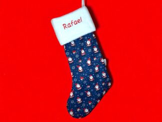 Nikolausstiefel mit Namen bestickt