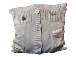 Erinnerungskissen Trauerkissen Trauer Erinnerungen aus Kleidung