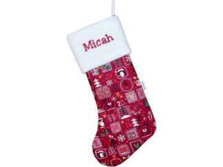 Nikolausstiefel mit Namen von Stickfinchen