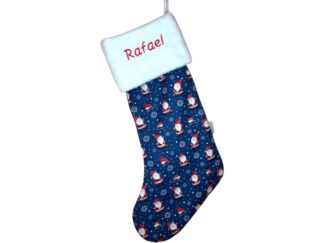 Nikolausstiefel Nikolausstrumpf mit Namen bestickt handmade