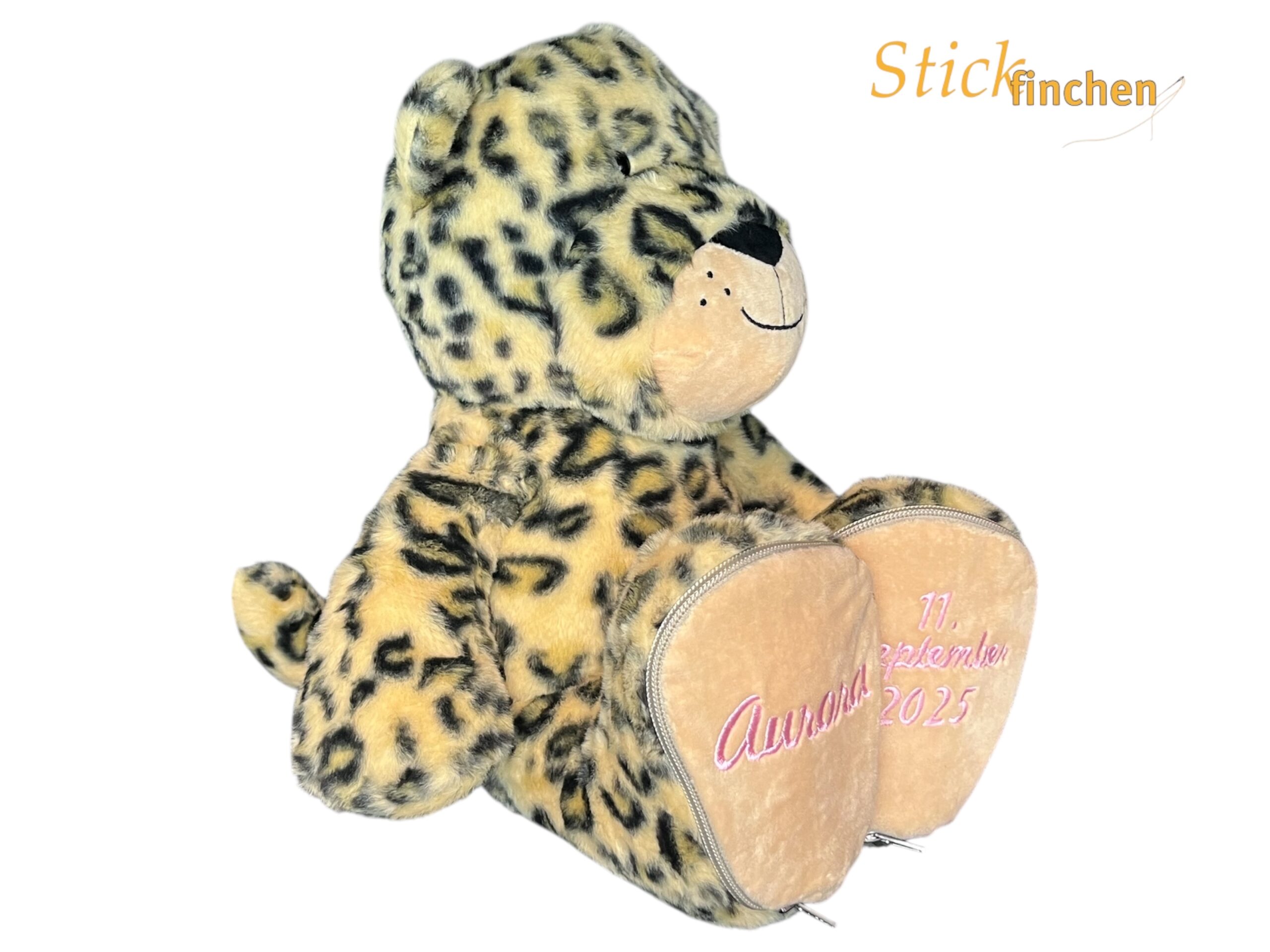 Kuscheltier personalisiert Leopard