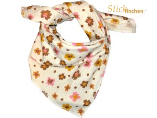 Musselintuch Flowerpower von Stickfinchen
