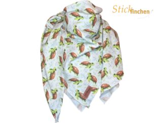 Musselintuch Schildkröte von Stickfinchen