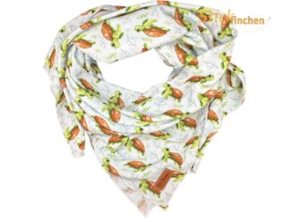 Musselintuch Halstuch Schildkröte von Stickfinchen