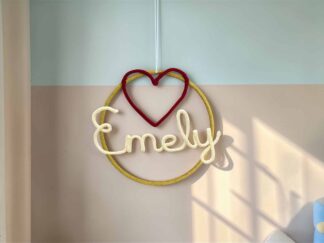 Drahtnamen personalisiert Kinderzimmer