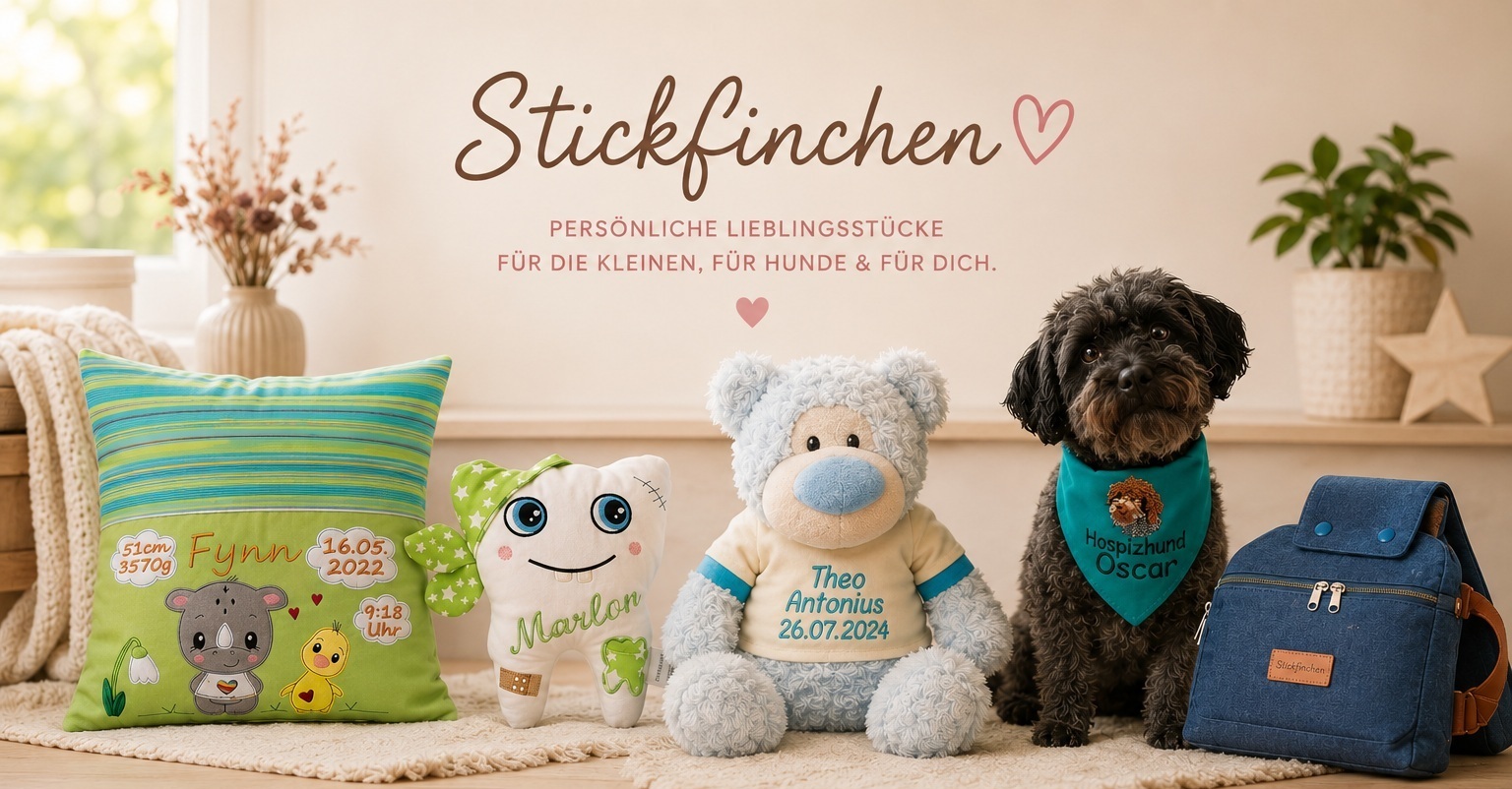 Personalisierte Lieblingsstücke von Stickfinchen
