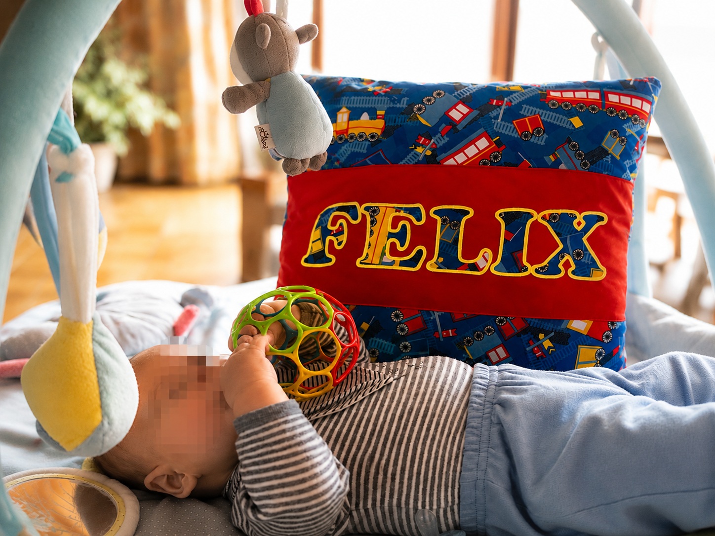 Namenskissen Felix im Kinderzimmer