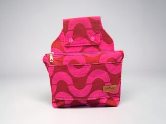 Gürteltasche pink retro mit Wellen. Einzelstück