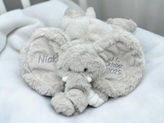 Kuscheltier Elefant klein mit Namen bestickt Baby
