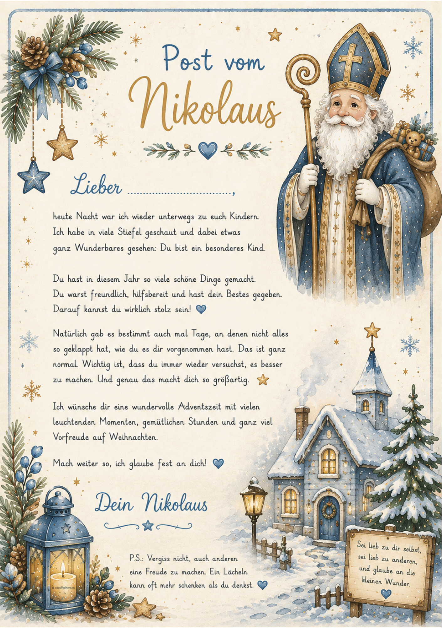Post vom Nikolaus für Jungen